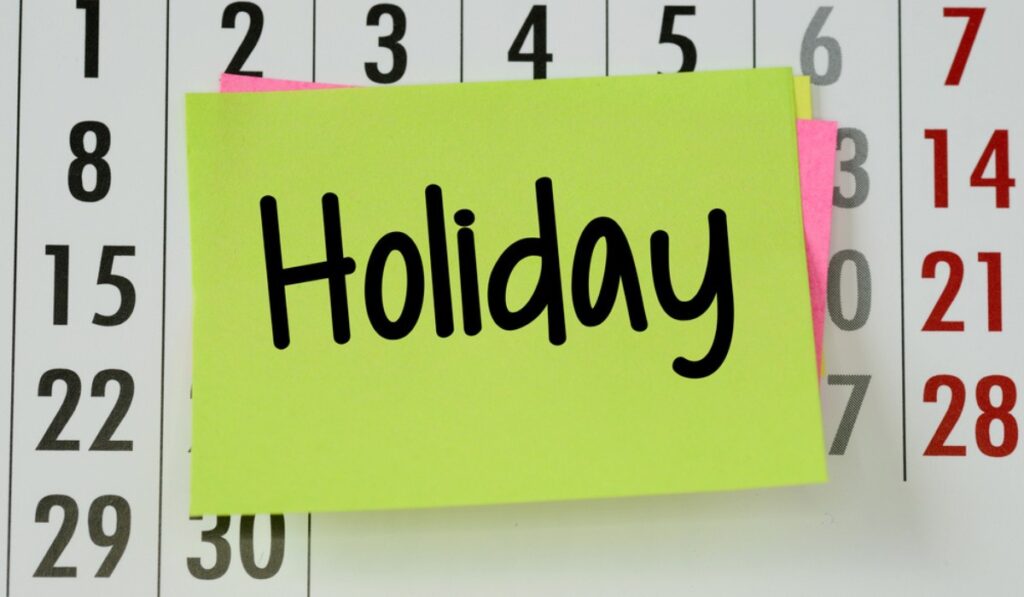 Bank Holidays