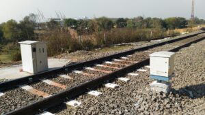 Railway Boxes near tracks