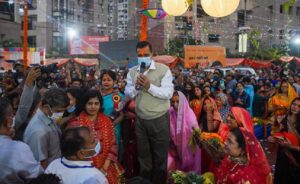 Hindu Devotees Celebrate Chhath Puja Festival