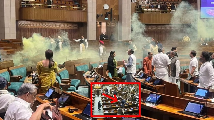 संसद की सुरक्षा में चूक का मामला: जूते के सोल में छिपाकर धुआं फैलाने वाला ‘केन’ लेकर आए थे आरोपी