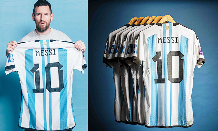 मेसी की विश्व कप में पहनी गई छह शर्ट 78 लाख डॉलर में बिकी