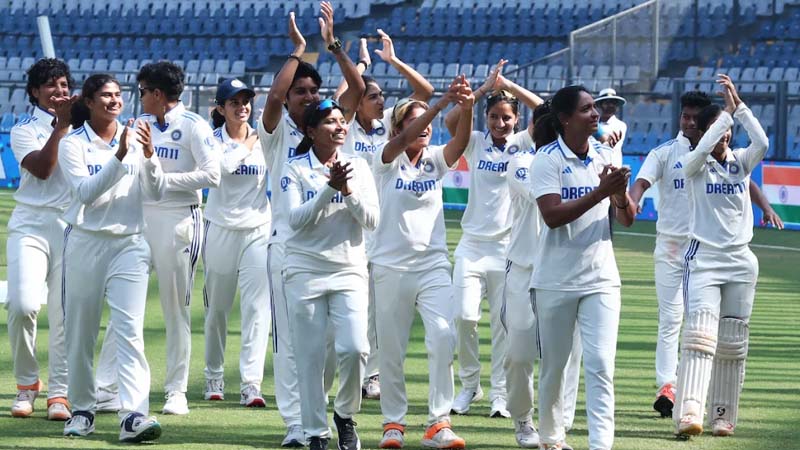 भारत ने एकमात्र टेस्ट आठ विकेट से जीता, ऑस्ट्रेलियाई महिला टीम को पहली बार टेस्ट में हराया