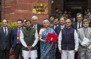 Interim Budget 2024: Sitharaman at Finance Ministry