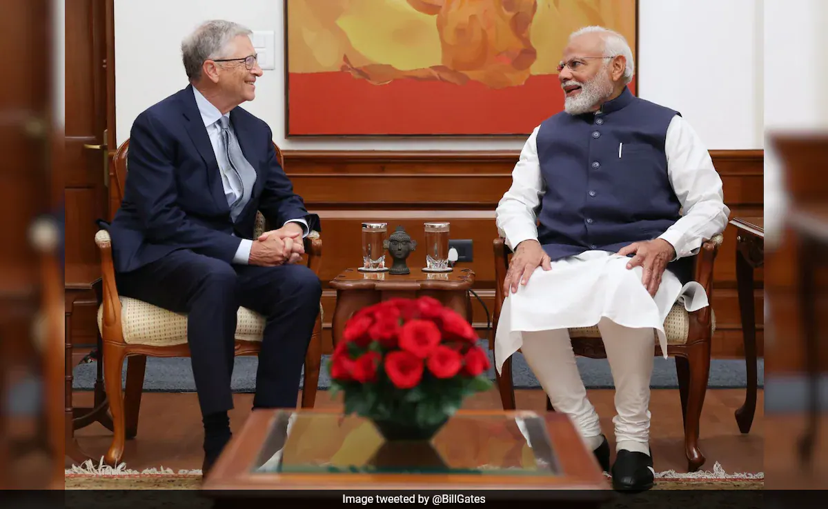 बिल गेट्स ने प्रधानमंत्री मोदी से मुलाकात की, ‘जनकल्याण’ के लिए एआई के इस्तेमाल पर चर्चा की