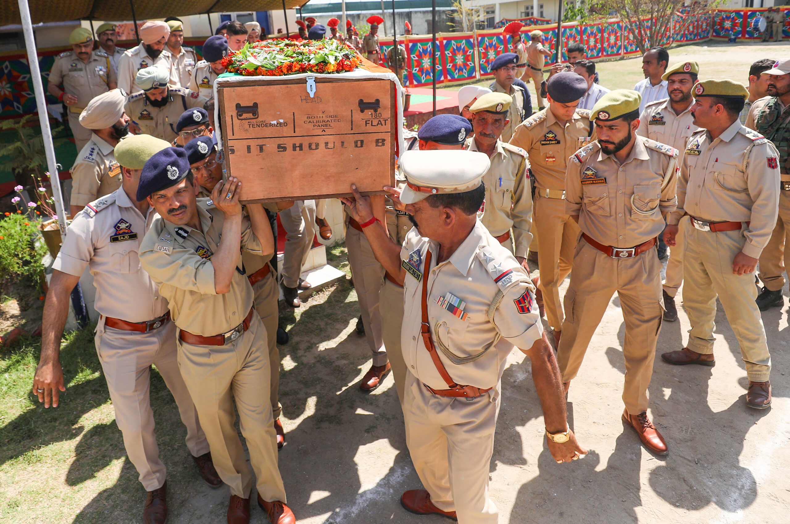 Wreath laying of sub-inspector Deepak Sharma