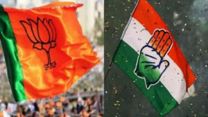 BJP-And-Congress-Flag