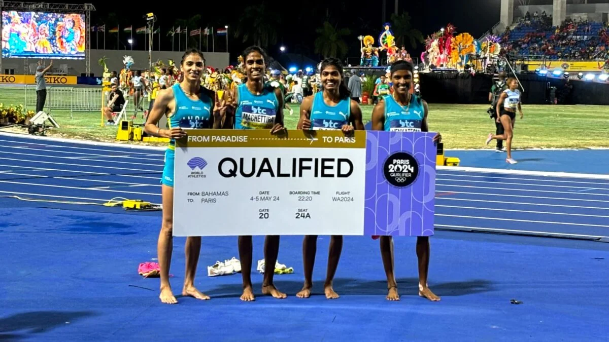 भारतीय महिला चार गुणा 400 मीटर रिले टीम ने पेरिस ओलंपिक के लिये क्वालीफाई किया