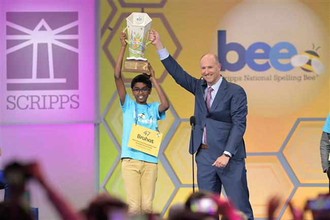 सातवीं कक्षा के भारतीय-अमेरिकी छात्र ने ‘स्क्रिप्स नेशनल स्पेलिंग बी’ का खिताब जीता