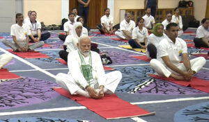 PM Modi on International Yoga Day in JK