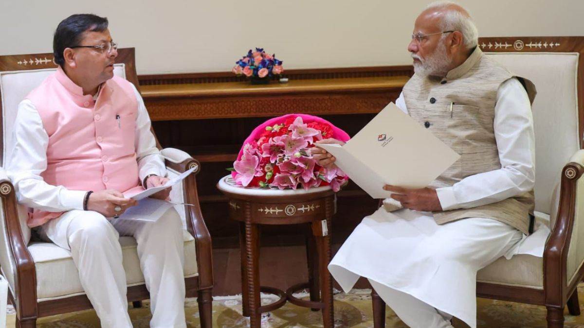 धामी ने प्रधानमंत्री मोदी से मुलाकात की, उत्तराखंड के विकास से जुड़े मुद्दों पर चर्चा की
