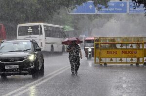 Heavy rainfall in Delhi