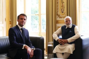 French-President-Emmanuelle-Macron-with-prime-minister-Narendra-Modi-in-Paris