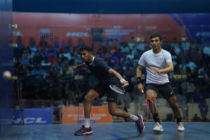 Velavan-Senthilkumar-and-Abhay-Singh-in-a-final-fight-for-the-winner-title-at-HCL-80th-National-Squash-Championship