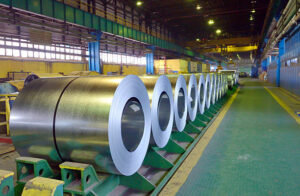 Rolls of steel sheet in steel pant