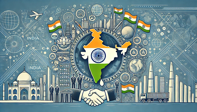 DALL·E-2024-11-03-22.05.07-A-rectangular-illustration-depicting-Indias-rising-global-influence-with-a-symbolic-map-of-India-at-the-center-surrounded-by-symbols-representing-di