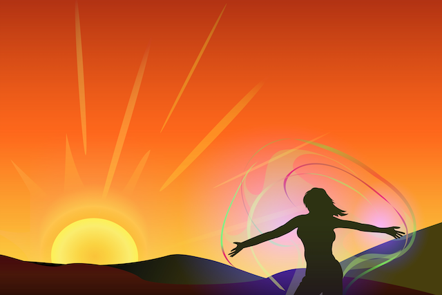 Woman-and-the-sun